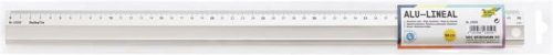 Vonalzó, aluminium, csúszásgátlós, 50 cm, FOLIA (FL23050)