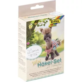 Mini horgolókészlet, FOLIA, láma (FL23913)