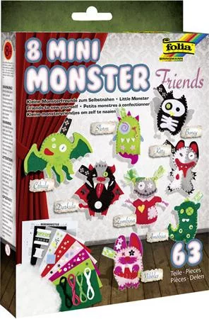 Kreatív filc varrókészlet, FOLIA Mini Monster Friends (FL50106)