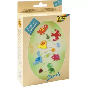   Kreatív mini filc varrókészlet, girland, FOLIA, dinoszaurusz (FL52932)