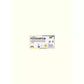   Dekorkarton, 2 oldalas, 50x70 cm, 300 g, 10 lap, FOLIA, gyöngyfehér (FL6101)