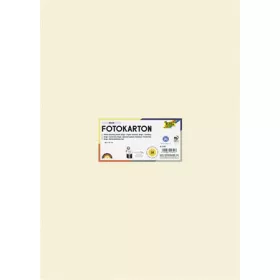   Dekorkarton, 2 oldalas, 50x70 cm, 300 g, 10 lap, FOLIA, bézs (FL6108)