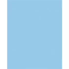   Dekorkarton, 2 oldalas, 50x70cm, 220 g, 10 lap, FOLIA, égszínkék (FL61221030)