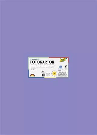 Dekorkarton, 2 oldalas, 50x70 cm, 300 g, 10 lap, FOLIA, ibolyakék (FL6137)