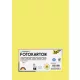 Dekorkarton, 2 oldalas, A4, 300 g, 50 lap, FOLIA, citromsárga (FL6145012)