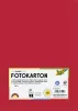 Dekorkarton, 2 oldalas, A4, 300 g, 50 lap, FOLIA, tűzpiros (FL6145020)
