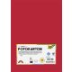 Dekorkarton, 2 oldalas, A4, 300 g, 50 lap, FOLIA, tűzpiros (FL6145020)