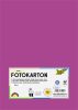 Dekorkarton, 2 oldalas, A4, 300 g, 50 lap, FOLIA, sötétrózsaszín (FL6145021)