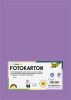 Dekorkarton, 2 oldalas, A4, 300 g, 50 lap, FOLIA, sötét orgonalila (FL6145028)