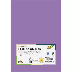   Dekorkarton, 2 oldalas, A4, 300 g, 50 lap, FOLIA, sötét orgonalila (FL6145028)