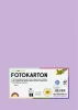 Dekorkarton, 2 oldalas, A4, 300 g, 50 lap, FOLIA, halvány orgonalila (FL6145031)