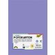 Dekorkarton, 2 oldalas, A4, 300 g, 50 lap, FOLIA, ibolyakék (FL6145037)