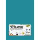 Dekorkarton, 2 oldalas, A4, 300 g, 50 lap, FOLIA, türkiz (FL6145038)