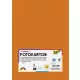 Dekorkarton, 2 oldalas, A4, 300 g, 50 lap, FOLIA, világosnarancs (FL6145041)