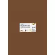 Dekorkarton, 2 oldalas, 50x70 cm, 300 g, 10 lap, FOLIA, csokoládébarna (FL6185)
