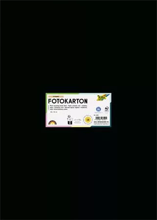Dekorkarton, 2 oldalas, 50x70 cm, 300 g, 10 lap, FOLIA, fekete (FL6190)