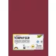 Színes papír, A4, 130 g, 100 lap, FOLIA, sötétvörös (FL6422)