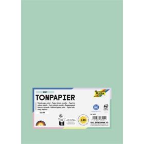 Színes papír, A4, 130 g, 100 lap, FOLIA, menta (FL6425)