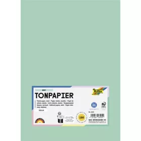 Színes papír, A4, 130 g, 100 lap, FOLIA, menta (FL6425)