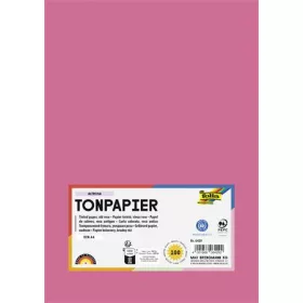   Színes papír, A4, 130 g, 100 lap, FOLIA, fáradt rózsaszín (FL6429)