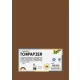 Színes papír, A4, 130 g, 100 lap, FOLIA, csokoládébarna (FL6485)