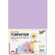 Színes papír, A4, 130 g, 10x10 lap, FOLIA, „Pastel”, vegyes színek (FL6495)