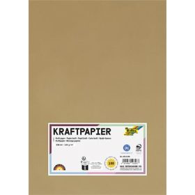 Kraft papír, A4, 120 g, 100 lap, FOLIA (FL691498)