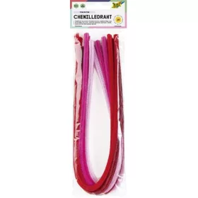   Zseníilia drót, 50 cm, FOLIA Colour Tone Mix, 10 piros árnyalat (FL77892)