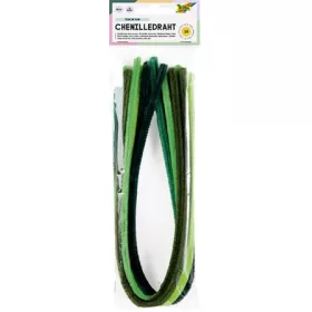   Zseníilia drót, 50 cm, FOLIA Colour Tone Mix, 10 zöld árnyalat (FL77894)