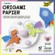 Origami papír, 20x20 cm, 70 g, 100 lap, FOLIA, vegyes színek (FL8920)
