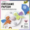 Origami papír, 20x20 cm, 70 g, 500 lap, FOLIA, vegyes színek (FL8970)