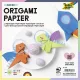 Origami papír, 20x20 cm, 70 g, 500 lap, FOLIA, vegyes színek (FL8970)