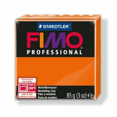 Gyurma, 85 g, égethető, FIMO Professional, narancssárga (FM80044)