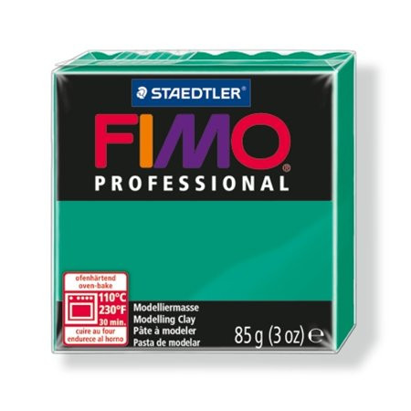 Gyurma, 85 g, égethető, FIMO Professional, intenzív zöld (FM8004500)