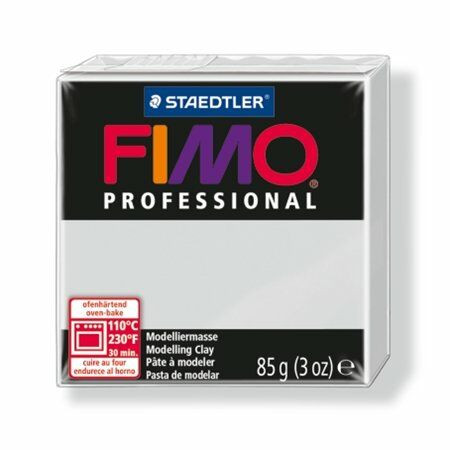 Gyurma, 85 g, égethető, FIMO Professional, delfinszürke (FM800480)