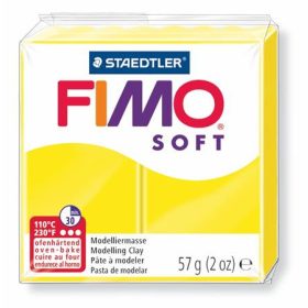 Gyurma, 57 g, égethető, FIMO Soft, citromsárga (FM802010)