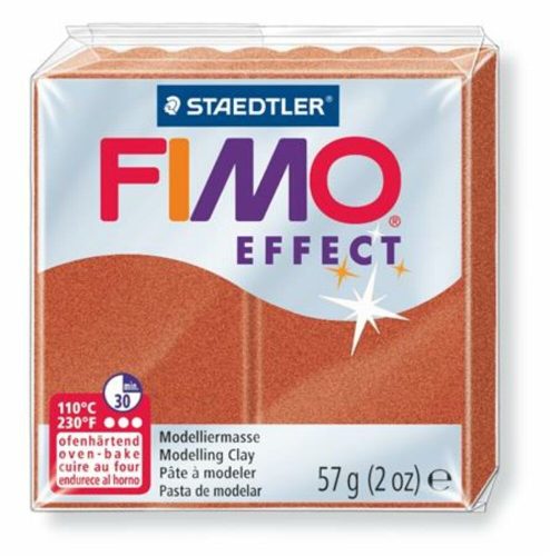 Gyurma, 57 g, égethető, FIMO Effect, metál vörösréz (FM802027)