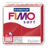Gyurma, 57 g, égethető, FIMO Soft, karácsonyi piros (FM80202P)