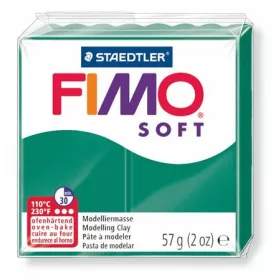 Gyurma, 56 g, égethető, FIMO Soft, smaragdzöld (FM802056)