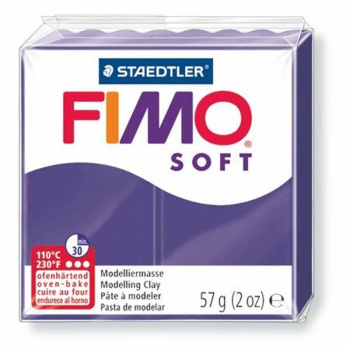 Gyurma, 57 g, égethető, FIMO Soft, szilva (FM802063)