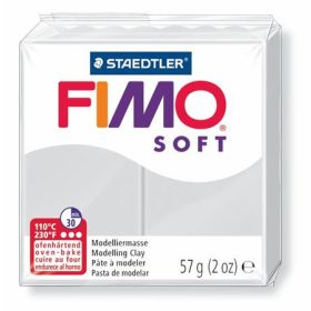   Gyurma, 57 g, égethető, FIMO Soft, delfinszürke (FM802080)