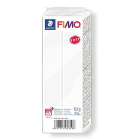 Gyurma, 454 g, égethető, FIMO Soft, fehér (FM80210)