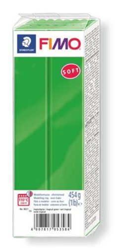 Gyurma, 454 g, égethető, FIMO Soft, trópusi zöld (FM802153)