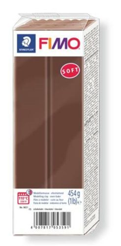 Gyurma, 454 g, égethető, FIMO Soft, csokoládé (FM802175)