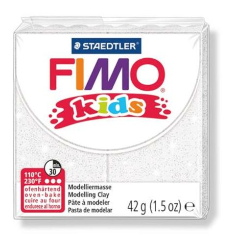 Gyurma, 42 g, égethető, FIMO Kids, fehér (FM80300)