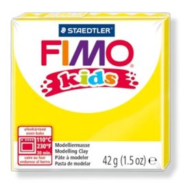 Gyurma, 42 g, égethető, FIMO Kids, sárga (FM80301)