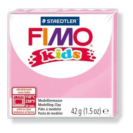 Gyurma, 42 g, égethető, FIMO Kids, világos rózsaszín (FM803025)