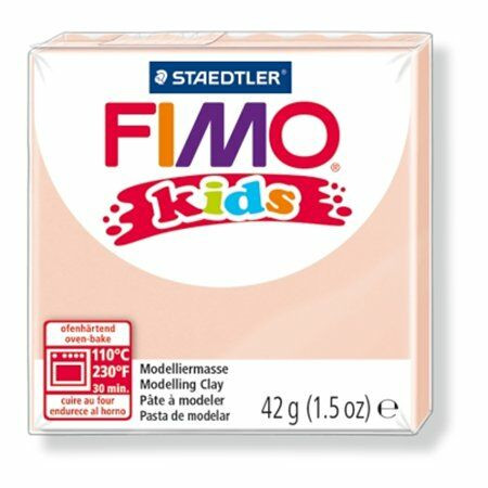 Gyurma, 42 g, égethető, FIMO Kids, halvány rózsaszín (FM803043)