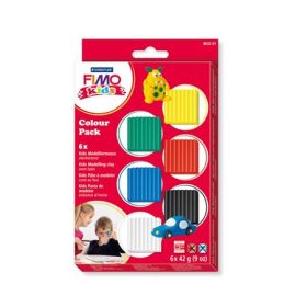   Gyurma készlet, 6x42 g, égethető, FIMO Kids Color Pack, 6 alapszín (FM803201)