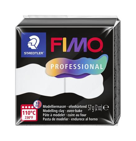 Gyurma, 57 g, égethető, FIMO Professional, fehér (FM80400)